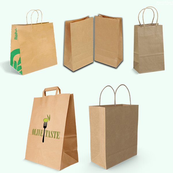 Custom Printed Paper Bags | Kraft Bags | Custom Logo Bags