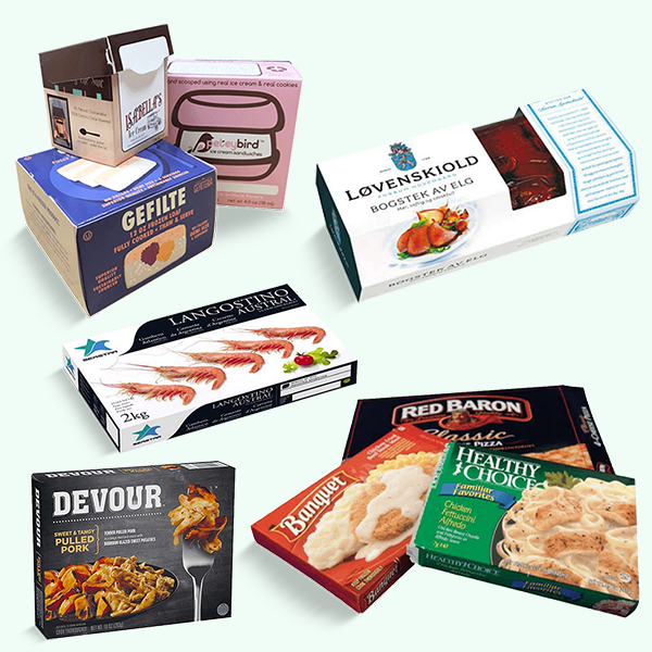 Custom Printed Frozen Food Boxes | Wholesale Prices | EZCB