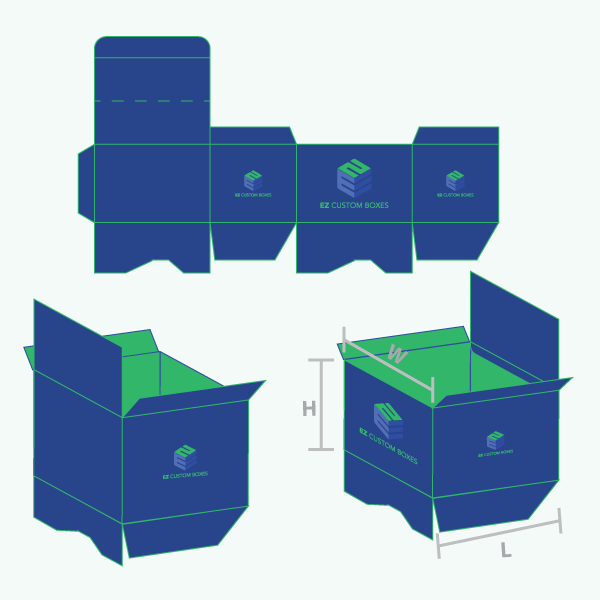 Custom Auto Bottom boxes | Free Shipping USA | EZ Custom Boxes